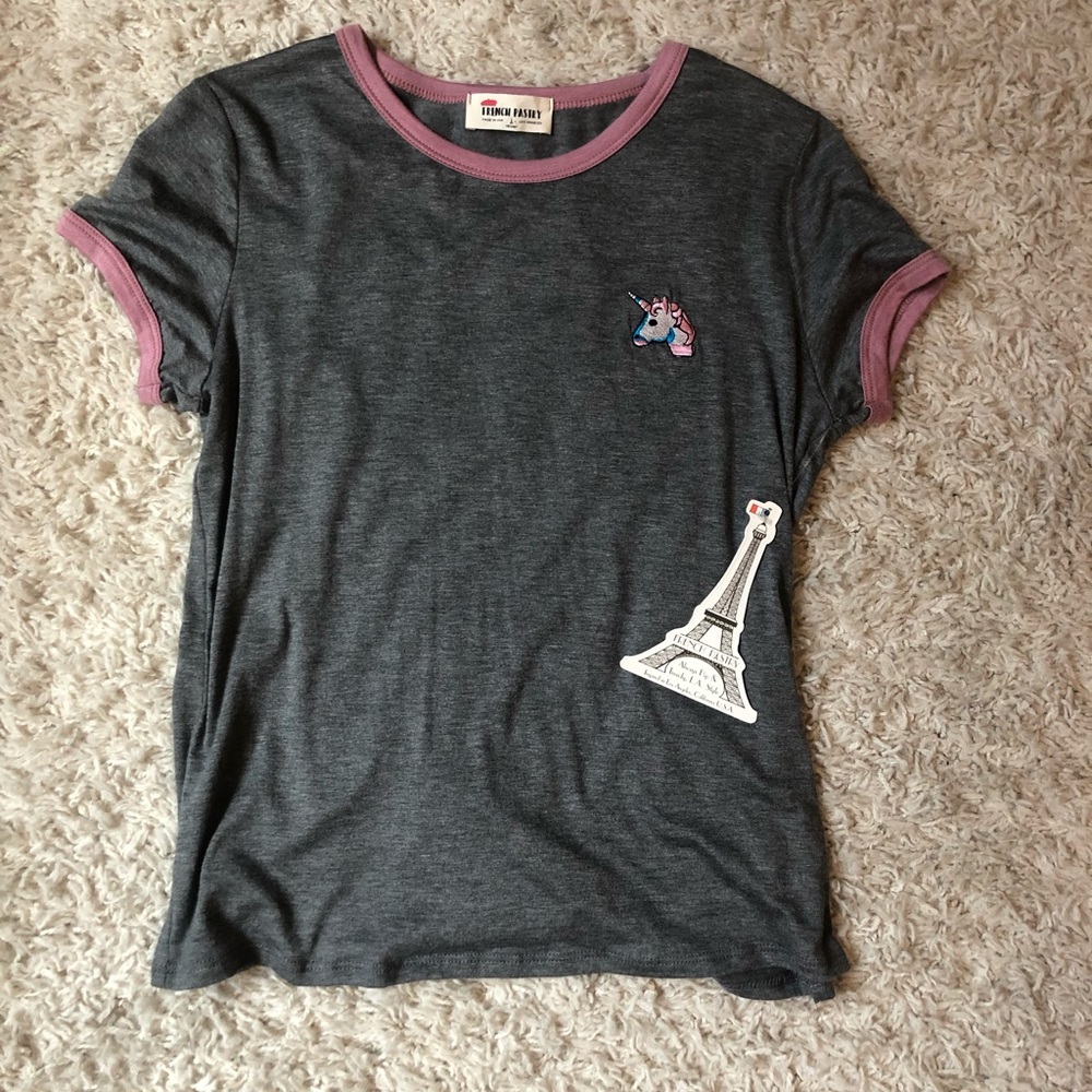 unicorn patch shirt